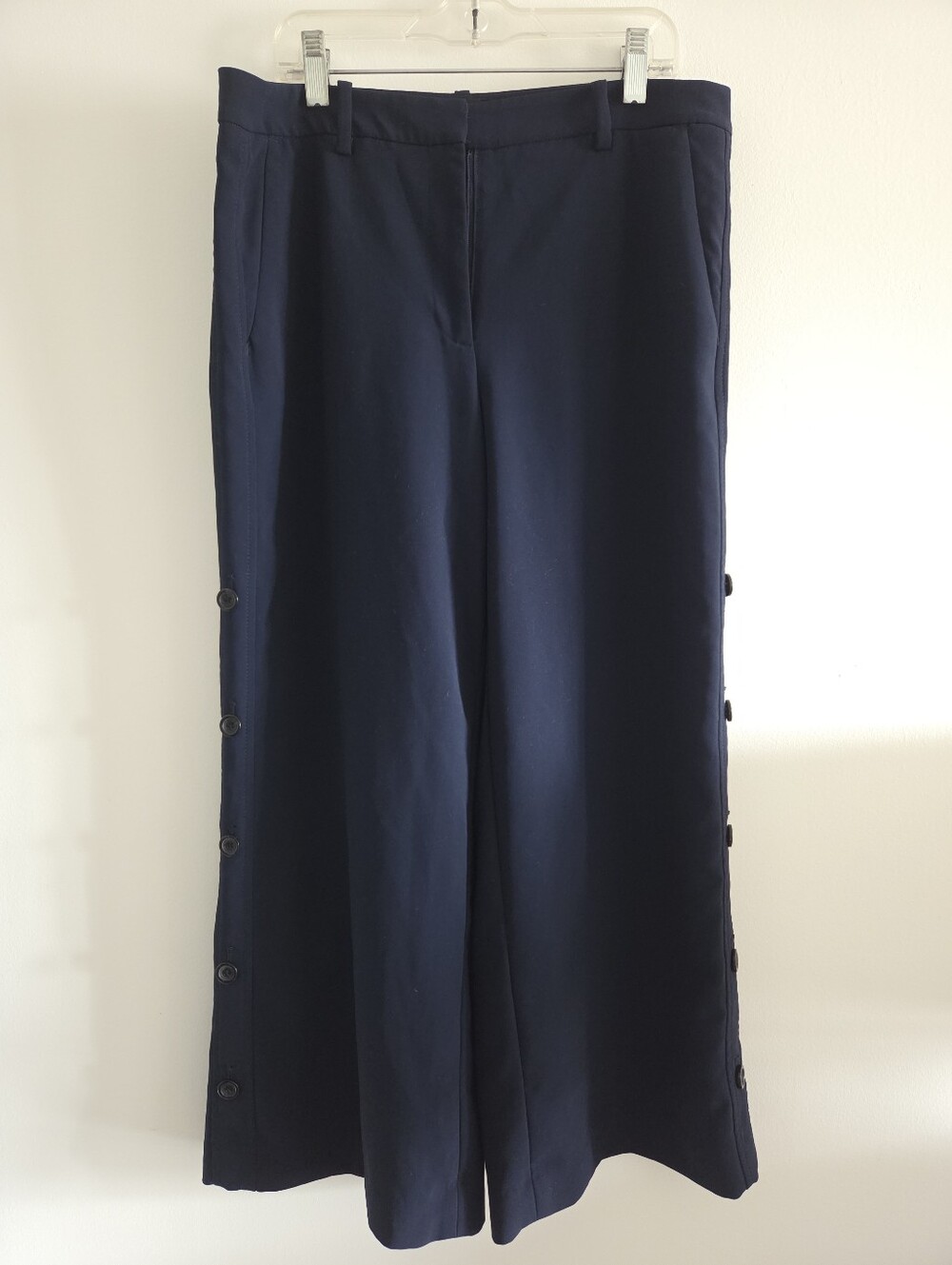 White House Black Market wide leg crop pants Sz 8R